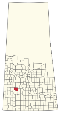 Location of the RM of Monet No. 257 in Saskatchewan