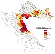 Srbi u Hrvatskoj po popisu iz 1991.[80]