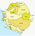 Image 7The distribution of major ethnic groups within Sierra Leone (from Sierra Leone)