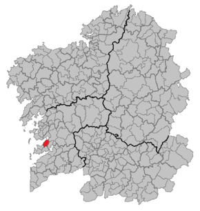 Localização do município de Marín (Galiza) na Galiza