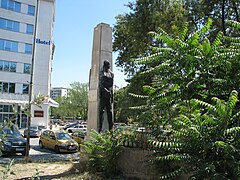 Monument in Skopje in honour of 9 civilians shot by the Germans during their retreat from the city.