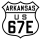 U.S. Highway 67E marker