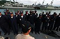 Ecuadorian sailors assigned to the Ecuadorian Corvette BAE El Oro (CM 14).