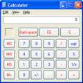 Windows XP Calculator