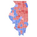 2002 Illinois Attorney General election results map by county