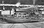 A2 986 on the turntable at the former North Melbourne locomotive depot, circa 1916