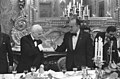 President Sandro Pertini with visiting President Luis Echeverría in Rome; February 1974.