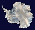 Image 13 Antarctica Photo credit: NASA Antarctica, the continent surrounding the Earth's South Pole, is the coldest place on earth and is almost entirely covered by ice. Antarctica was discovered in late January 1820. Too cold and dry to support virtually any vascular plants, Antartica's flora presently consists of around 250 lichens, 100 mosses, 25-30 liverworts, and around 700 terrestrial and aquatic algal species. More selected pictures