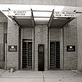 The racially-segregated entrance to the museum