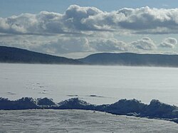 View of Lake Squatec in Auclair