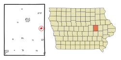 Location of Shellsburg, Iowa