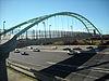 View of the bridge looking east