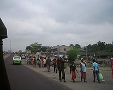 Le boulevard Lumumba à Masina