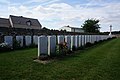 Cimetière militaire anglais de soldats de la Première Guerre mondiale.