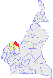 Dipartimento di Donga-Mantung – Mappa