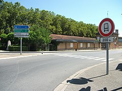 Début de la route départementale 2009