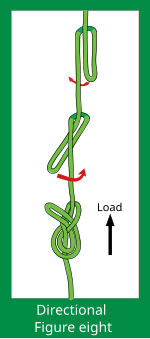 Directional figure eight loop up