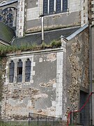 État de dégradation de l'église de Gesté avant la démolition.