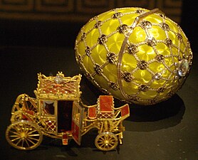 Œuf au carrosse du couronnement, par Fabergé.