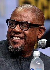 Forest Whitaker speaking at the 2017 San Diego Comic-Con International in San Diego, California.