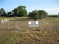 Hahn Cemetery along FM 2546