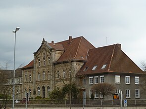 Hannoverscher Bahnhof von der Wittekindstraße aus gesehen