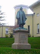 Statue of Henry Ward Beecher, Amherst College, Amherst, Massachusetts, 1914.