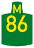 Metropolitan route M86 shield