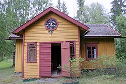 The childhood home of Finnish writer Johannes Linnankoski in Vakkola.