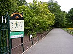 Information board by northern entrance off Manor Way