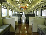 急行仕様車のキハ54 527室内の様子 転換シートは6列に減少 （2011年10月10日 北見駅）