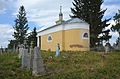 Holy Trinity church in Kupychiv - view from the cemetery