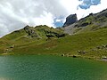 La Pierra Menta depuis le lac d'Amour au sud-ouest.