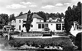 Dåvarande Järnvägsparken med Lindesbergs station ca år 1940