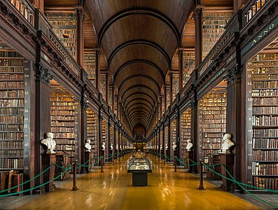 The Long Room at Trinity College Library, by Diliff