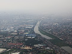 Manggahan Floodway, from air