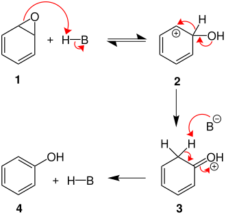 Mechanismus Arenoxidumlagerung