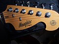Headstock of Memphis by Tagima MG32 electric guitar