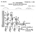 ゼムクリップ製造の特許（1899年、米国）