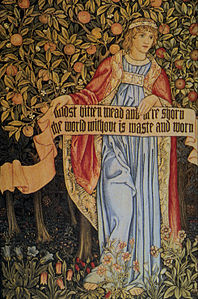 Detail of the Summer Tapestry, jointly designed by Morris and John Henry Dearle (1890).