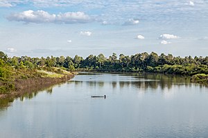 シーサケート県を流れるムーン川。