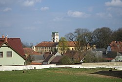 View towards the Nalžovy Castle