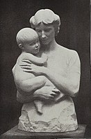 "My wife and my young son", c. 1914