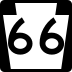 Pennsylvania Route 66 marker
