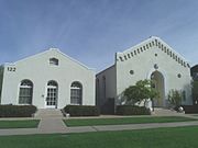 The Temple Beth Israel (1922)/ First Chinese Baptist Church (1957)/ Iglesia Bautista Central (1981) was built in 1922 and is located at 122 E. Culver Street. It was Phoenix's first synagogue and the building later served as Phoenix's First Chinese Baptist Church and from 1981 to 2002, the Hispanic community as the Iglesia Bautista Central. It was listed in the National Register of Historic Places on February 22, 2011, reference #11000043.