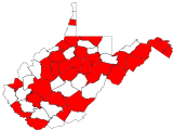 County distribution map.