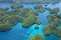 Aerial view of Rock Islands.