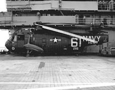 SH-3A Sea King of HS-6 aboard USS Kearsarge (CVS-33), circa 1964