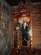 The statue and relic of Saint Monica