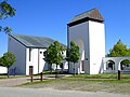 The modern-style Skelager church